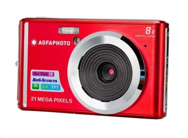 Agfa Compact DC 5200 červená / 2.7 LCD / 21 Mpix CMOS / 8x digitální zoom / SD (3760265540761)