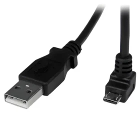 StarTech USB-A na Micro-USB lomený černá / Kabel / 2 m / USB 2.0 / 480 Mbit/s (USBAUB2MD)