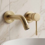 REA - Podomítková vanová baterie Venti Brush Gold REA-B9644