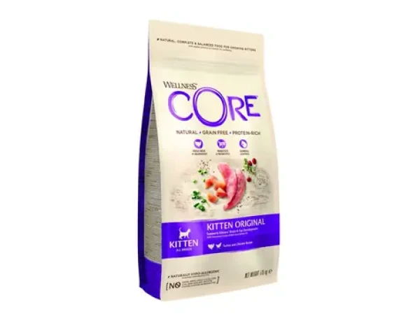 Wellness Core Cat Original Kitten All Breeds krůta a kuře 1.75kg / Granule pro kočky / pro dospělé kočky (076344107286)