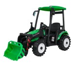 Mamido Dětský elektrický traktor MEGA D68 24V s přívěsem zelený