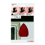 Bosch Accessories 2609256A68 univerzální brusný papír na suchý zip, s otvory Zrnitost 40 (d x š) 135 mm x 95 mm 5 ks