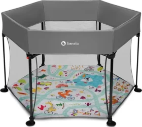 LIONELO Dětská ohrádka Roel Grey Multicolor (LKOJROELMCXXXXXXXXXX)