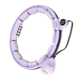 HMS HHM13 Masážní hula hoop se závažím. magnety a počítadlem fialová (5907695552621)