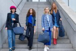 Nákupní taška Reisenthel Loopshopper L Herringbone dark blue