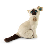 Plyšová kočka siamská sedící 30 cm, ECO-FRIENDLY