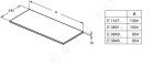 IDEAL STANDARD Connect Air Vrchní deska 18 442 mm, lak