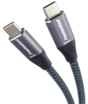 PremiumCord kabel USB-C - USB-C / USB 3.2 Gen 2x2 / 5A / 100W / 20 Gbit/s / Bavlněný oplet / 3 m (8592220024116)