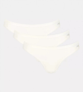 Dámské kalhotky GO Daily Cotton Mini 3P - WHITE - bílé 00GZ - SLOGGI WHITE M