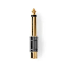 Nedis Mono audio adaptér jack 6.35 mm (M) - RCA (F) / pozlacený (CABW23935BKG)