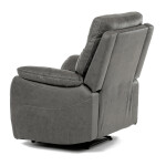 Polohovací křeslo, šedá, látka vintage, TV-4092 GREY3