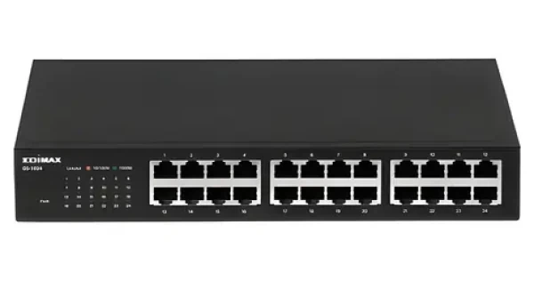 Edimax GS-1024 / 24-port Switch / 10/100/1000 Mbps / 19" Rackmount (GS-1024)