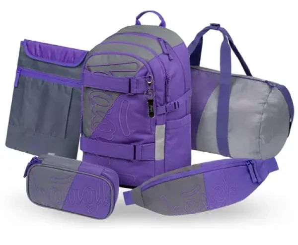 BAAGL SET 5 Skate Dual: batoh, penál, sportovní taška, ledvinka, obal na notebook GRS (A-36459)