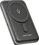 Vention FHNB0 černá / Power Bank / 10000mAh / MagSafe / Bezdrátové nabíjení 20W / USB-C PD / LED displej (47322-0)