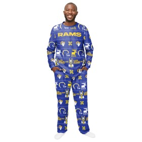 Forever Collectibles Pánské pyžamo Los Angeles Rams NFL Holiday Pajamas Set (2-Teilig) Velikost: M