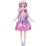 Víla jednorožec Sparkle Girlz v kornoutku - fialové vlasy