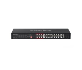 MERCUSYS switch MS126CP (24x100Mb/s,24xPoE+,2xGbE/SFPcombo,295W) EDF_324640