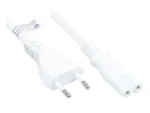 Good Connections napájecí kabel Euro C - IEC C7 bílá / Napájecí kabel / 1,8 m / 250 V / 2,5 A (P0370-W018)