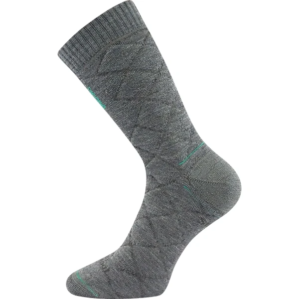 VOXX Ponožky silné dvouvrstvé z merino FORCE s ionty stříbra SVĚTLE ŠEDÉ 43-46 111804