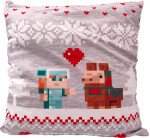 Povlak na polštářek Vánoční Svět Minecraft