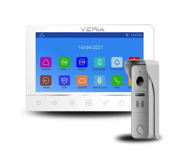 Veria SET Videotelefon 8276B bílý + vstupní stanice 831 ze série 2-WIRE