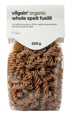 Vilgain Celozrnné těstoviny BIO – špaldové fusilli 250 g