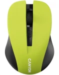 CANYON CNE-CMSW1Y žlutá / optická bezdrátová myš / 800/1000/1200 dpi / 4 tlačítka / USB 2.4 Ghz / 2xAAA (CNE-CMSW1Y)