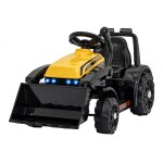Mamido Dětský elektrický traktor G320 s radlicí žlutý