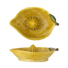 Bloomingville Keramický lis na citrony Limone Lemon, žlutá barva, keramika