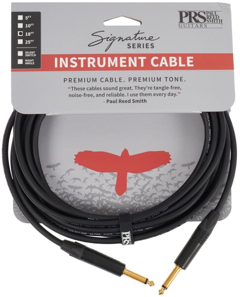 PRS Signature Instrument Cable 18' Straight