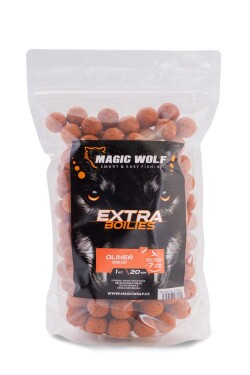 Magic Wolf Boilies Extra 1kg - Oliheň 24mm,Magic Wolf Boilies Extra 1kg - Oliheň 24mm