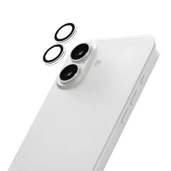 LAUT Prime Glass Camera Ring iPhone 17 černá / Ochranné sklo fotoaparátu / tvrzené sklo 9H / instalační rámeček (L_IP25A_PGL_BK)