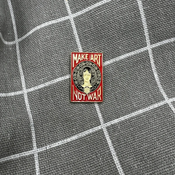 Pinarna.cz Make art not war / Tvořte umění, ne válku - červený