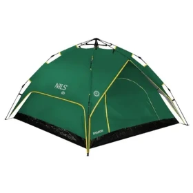 NILS Camp NC7819 2v1 zelený / Automatický stan pro 3 osoby / 200 x 200 x 140 cm / vodní sloupec: 3000mm (5907695512939)