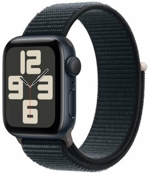 Apple Watch SE (2023) GPS 40mm Temně inkoustové hliníkové tělo - Temně inkoustový provlékací řemínek (MRE03)