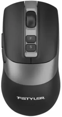 A4tech FStyler FB50C Plus černá / Bezdrátová kancelářská myš / 3200 DPI / Bluetooth / 2.4 GHz / 7 tlačítek (FB50CPLUS-BK)
