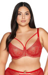 Polovyztužená dámská podprsenka semi soft Ava 2127 Red červená 105B