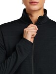 ICEBREAKER Wmns 300 RealFleece Descender LS Zip, Black velikost: S