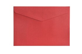 Obálky C5 Pearl červená 150g, 10ks, Galeria Papieru