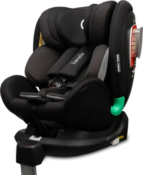 LIONELO Autosedačka Antoon Plus Isofix 0-18 kg Black Onyx / 40-105 cm / černá (LO-ANTOON PLUS BLAKC ONYX)