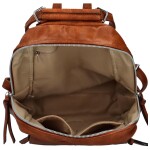 Stylový dámský koženkový kabelko/batoh Cedra, hnědý