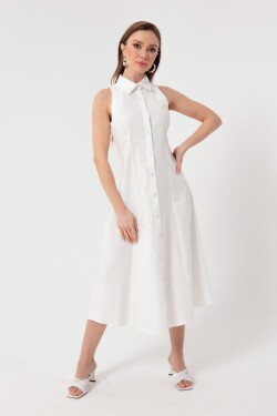 Lafaba Dámské šaty s bílou košilí a límečkem