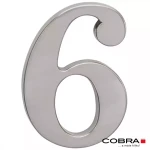 Cislo 3D nikl matny 6 - 10 cm