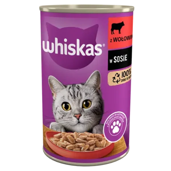 Whiskas Adult hovězí v omáčce 400 g