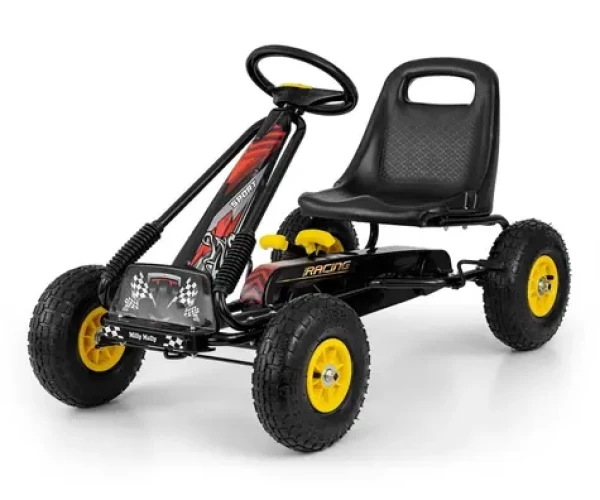 Šlapací motokára Thor černá