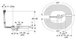 GEBERIT - Příslušenství Napouštěcí, odtoková a přepadová souprava, otočné ovládání, chrom 150.700.00.6