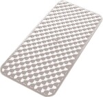 Gedy - GEO podložka do vany 36x71cm s protiskluzem, kaučuk, bílá 97367102