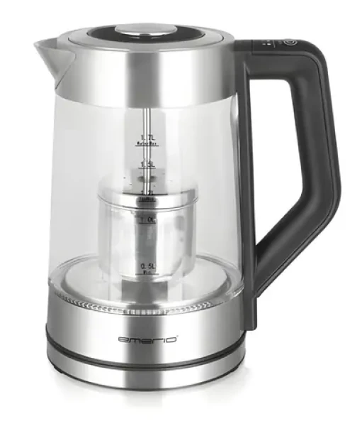 Emerio Rychlovarná konvice s barevným podsvícením / Rychlovarná konvice / 2200 W / 1,7 l / 5 teplotních stupňů (WK-122730)