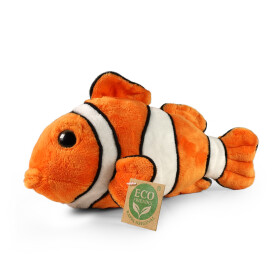Plyšová ryba klaun očkatý 25 cm, ECO-FRIENDLY