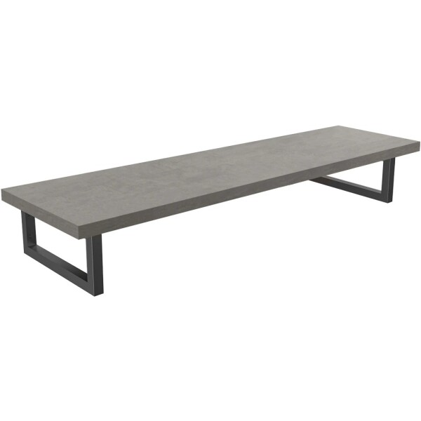 CERANO Deska pod umyvadlo Navira Pro + 2 konzole pod desku - betonově šedá - 120x46x3,6 cm - 606003